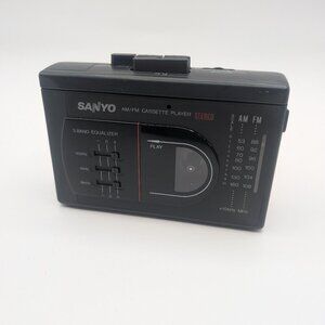 Vintage SANYO MGR78 AM/FM Stereo Cassette Walkman Player & Equalizer - Tested